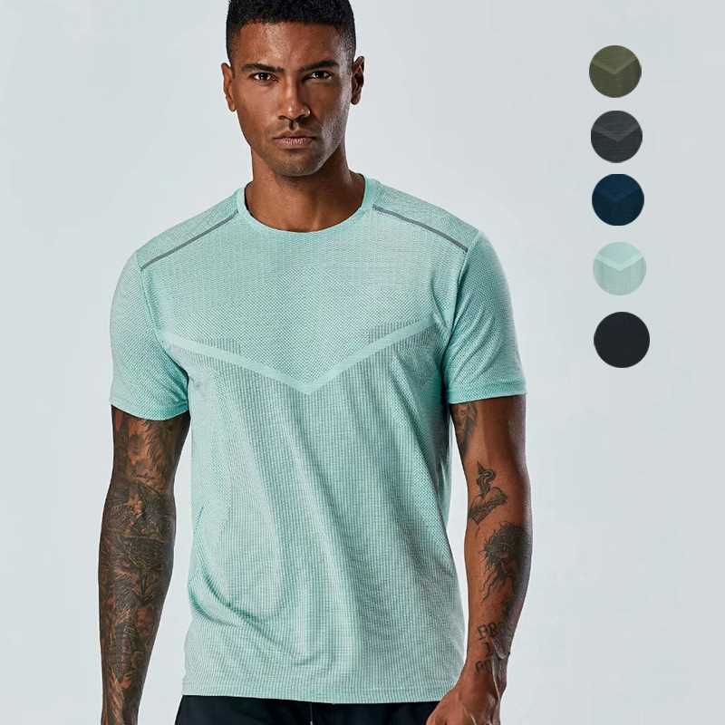 Yoga Fitness Gear - Snel drogend hardlooppak voor heren, sport-T-shirt,