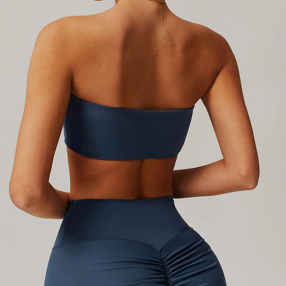 Yoga Fitness Youtube - Naadloze dames yoga top, strapless sportbeha