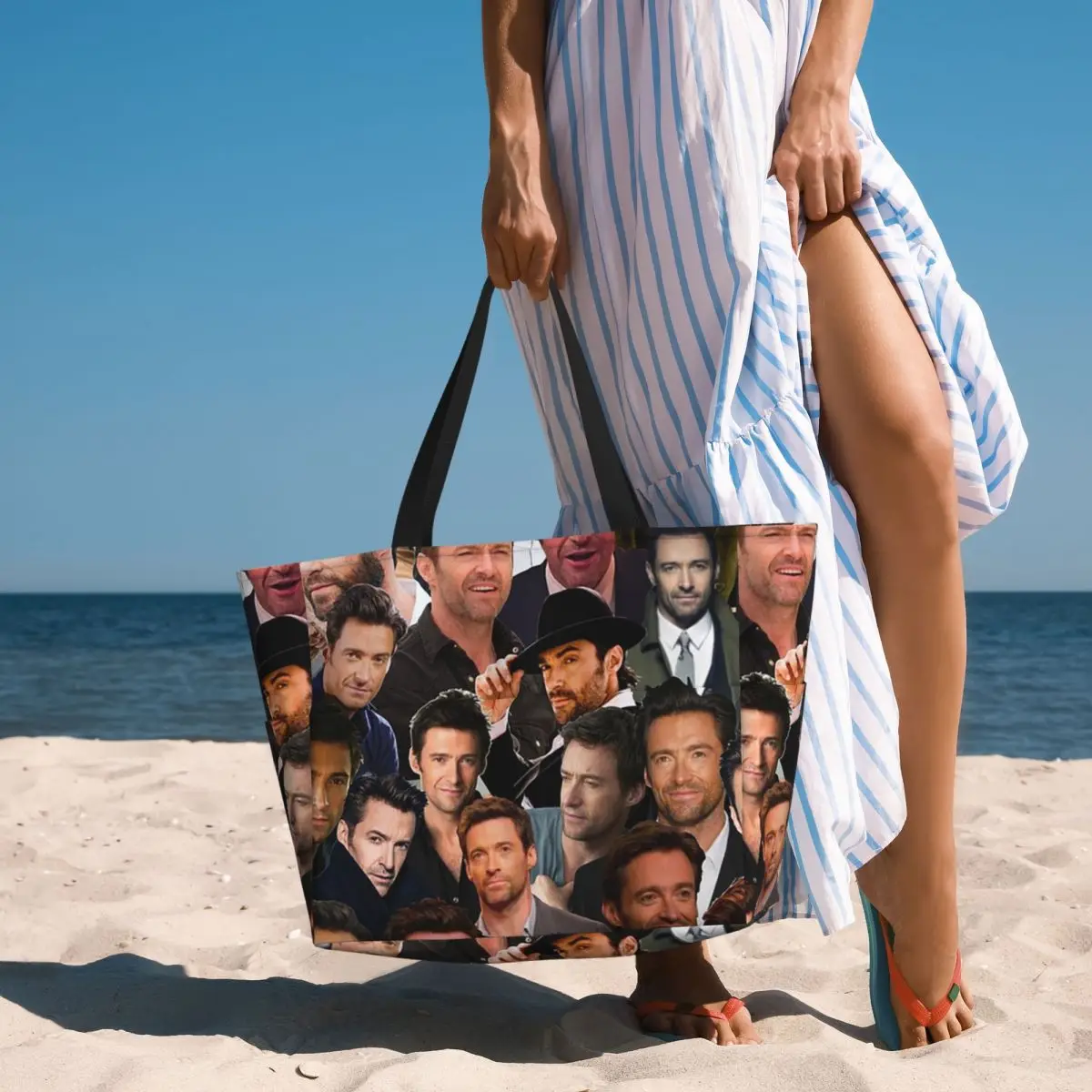 Yoga Fitness Photos - Hugh Jackman Fotocollage Strandtas Sport Gym