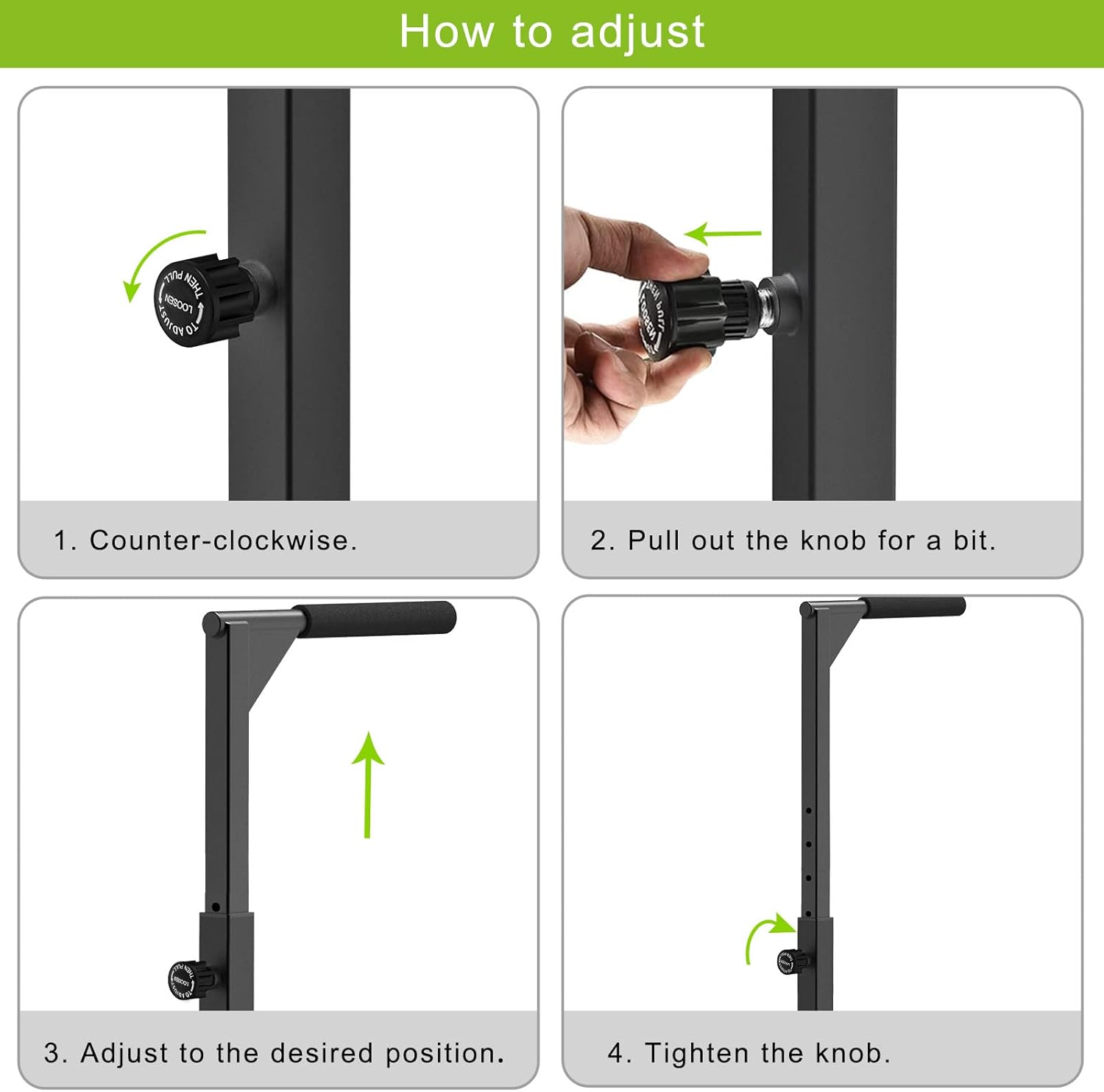 Dip Bar Parallel - Zware stalen multifunctionele verstelbare fitnessapparatuur krachttraining
