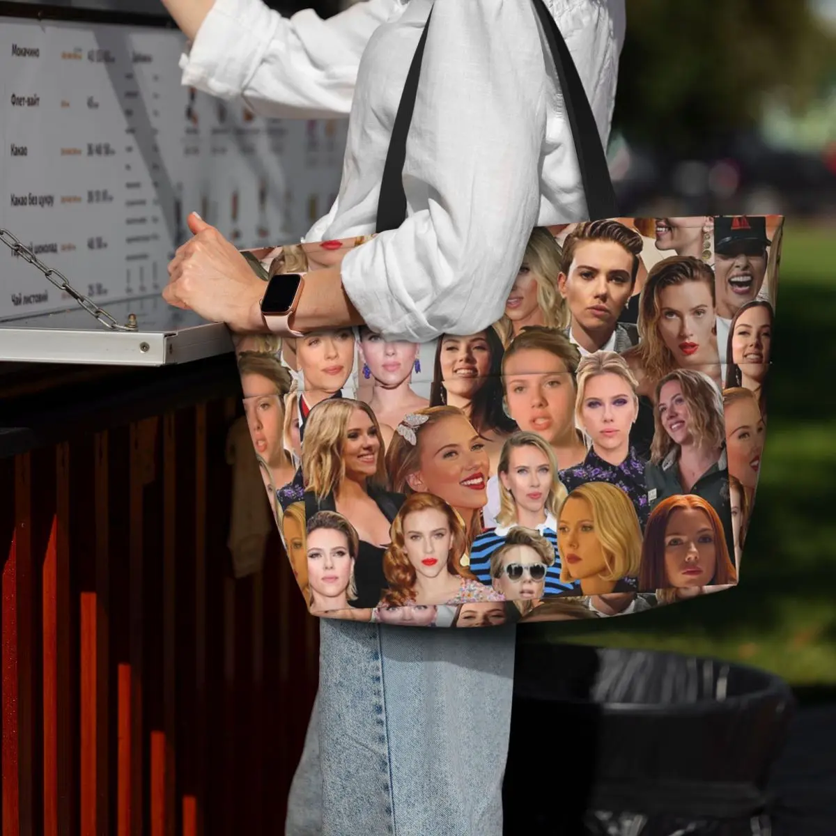 Yoga Fitness Photos - Scarlett Johansson Fotocollage Strandtas Sport Gym