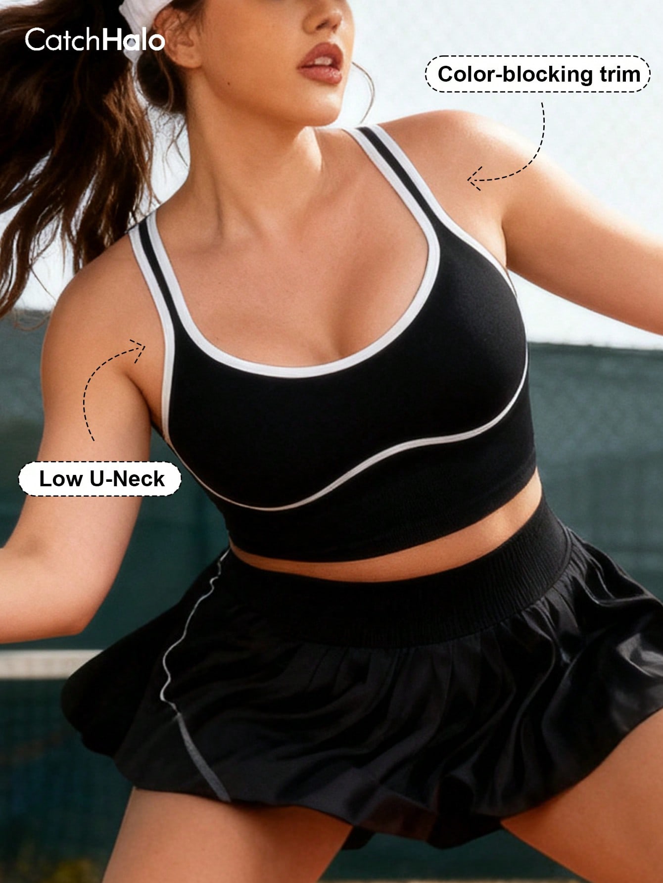 Yoga Fitness Plus - Dames Plus Size Naadloze Bralette met