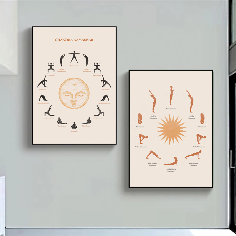 Zen Yoga Fitness - Yoga Zon Begroeting Fitness Zen Wall