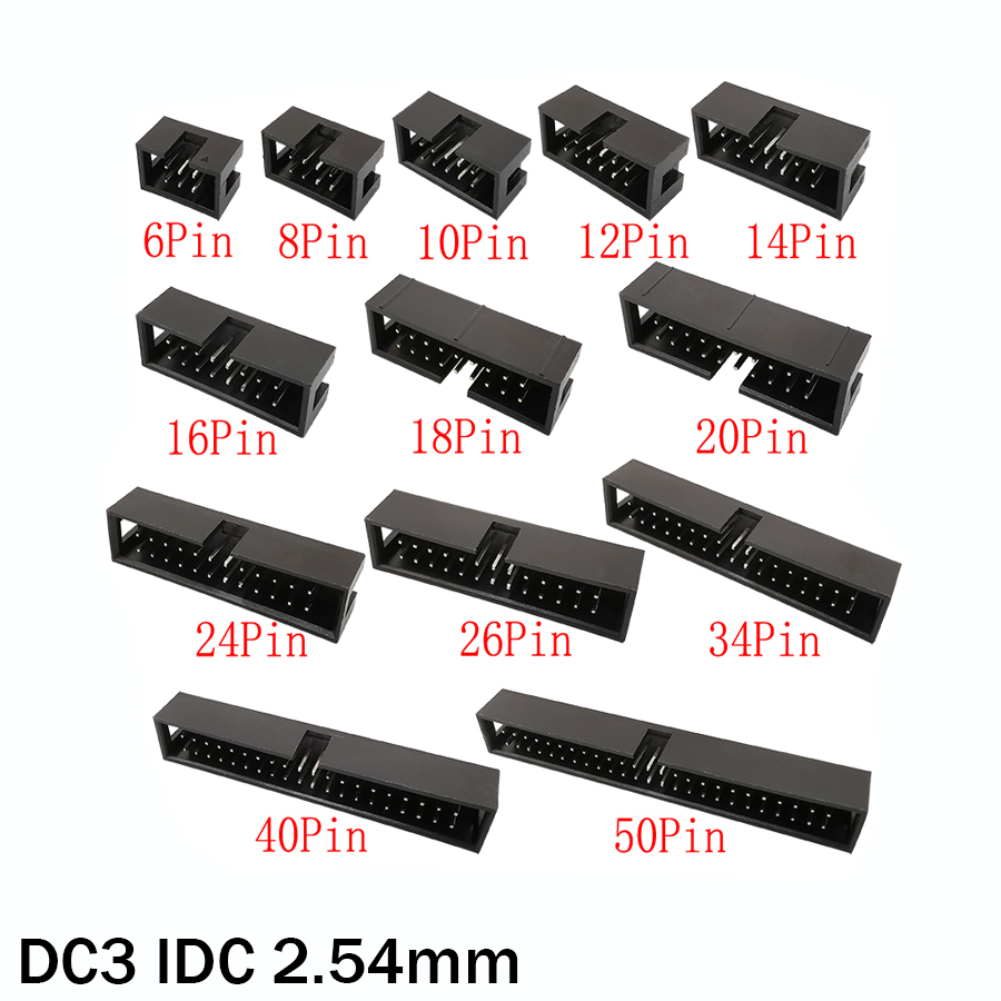 10Pcs DC3 6P ~ 50Pin Idc 2.54M - Dip Bar Parallel recensie en prijs
