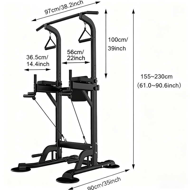 Pull-up station, power tower,  - Dip Bar Parallel recensie en prijs