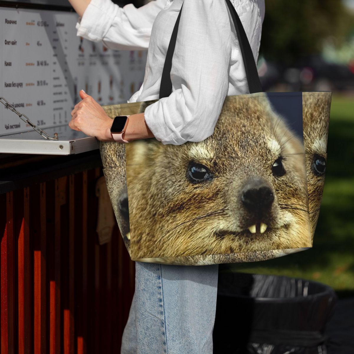 Rock Hyrax Photo Beach Tote Ba - Yoga Fitness Photos recensie en prijs