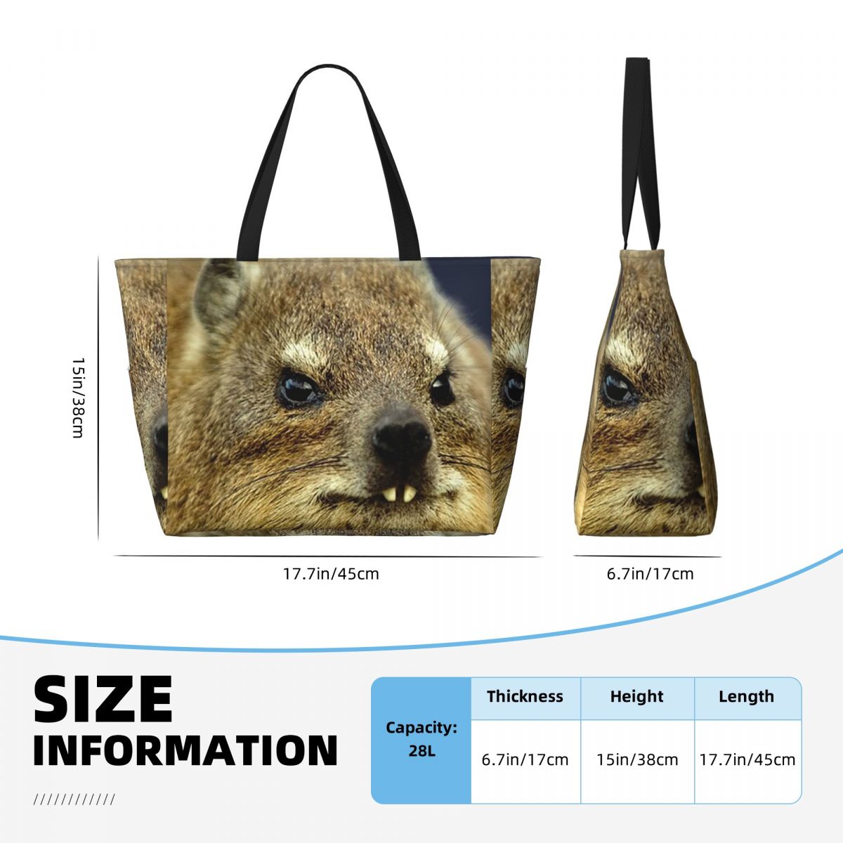 Rock Hyrax Photo Beach Tote Ba - Yoga Fitness Photos recensie en prijs
