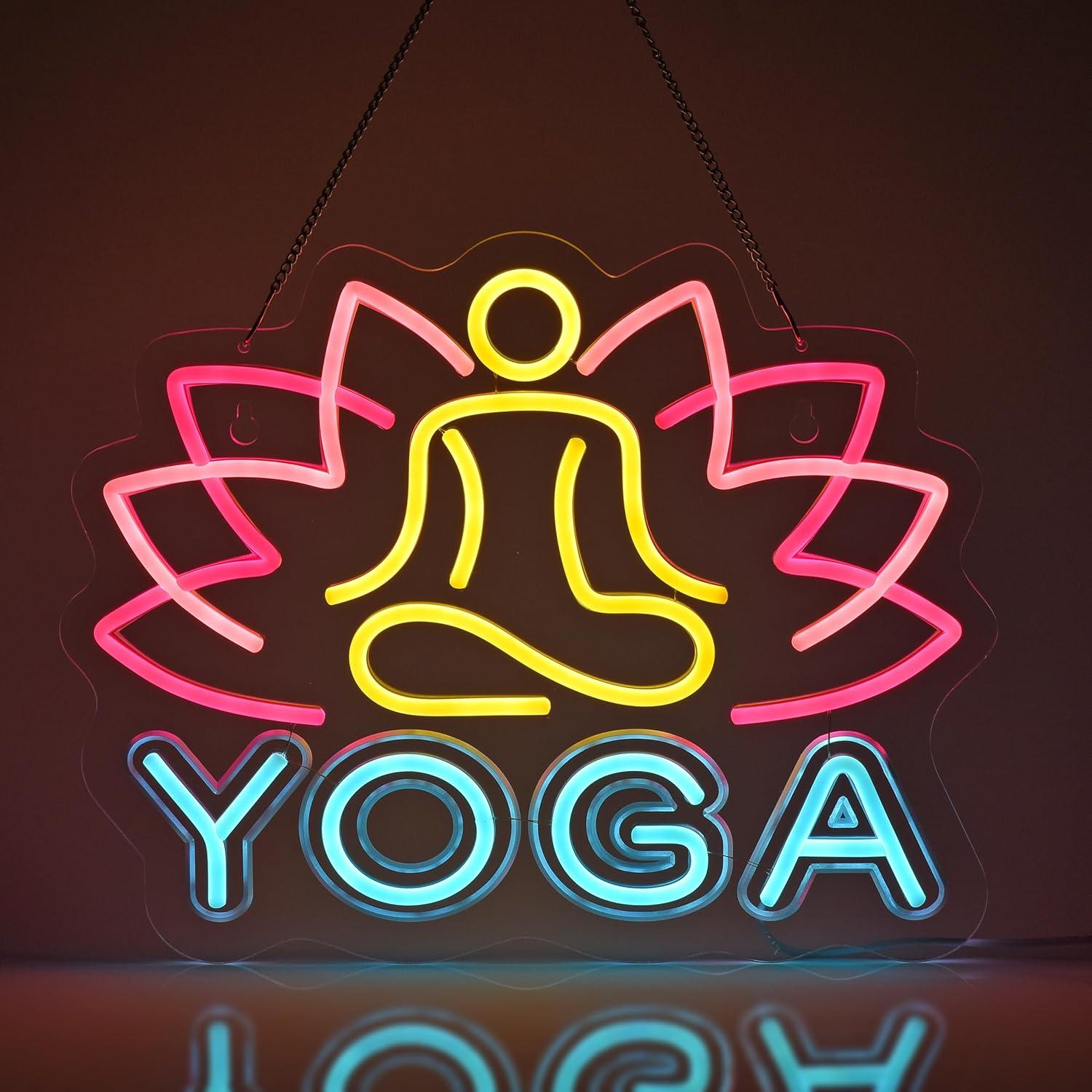 Yoga Neonbord Neonlichten Hang - Yoga Fitness Club recensie en prijs
