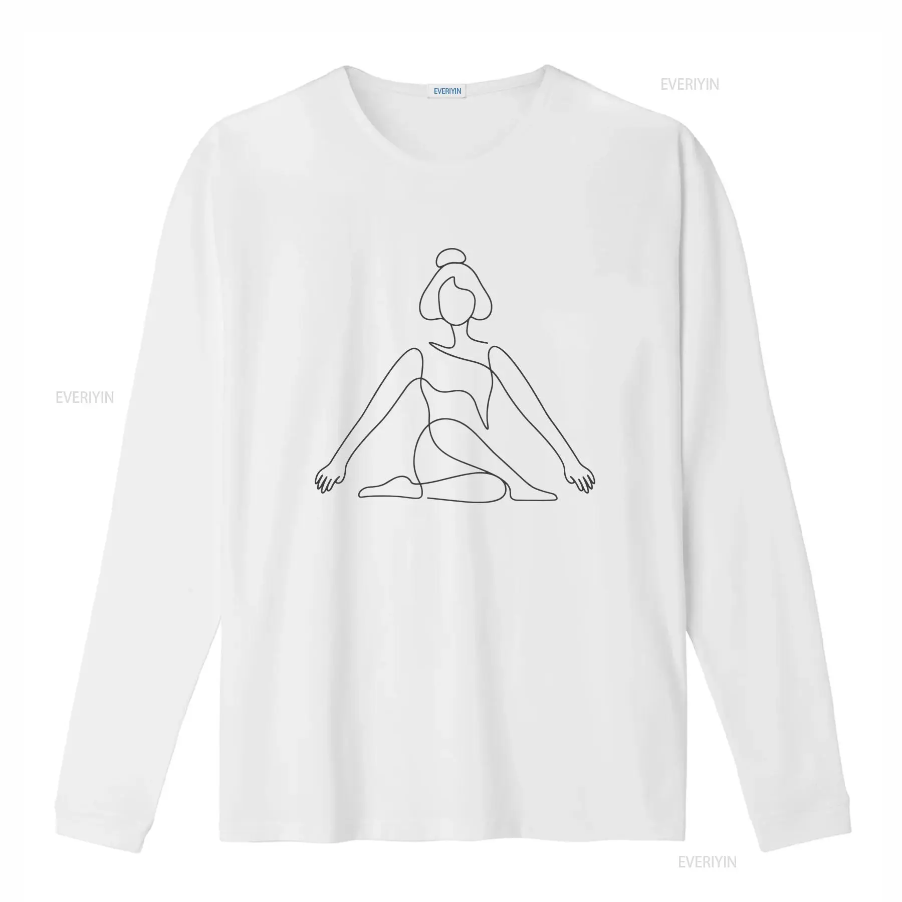 One Line Yoga Pose T-shirt min - Zen Yoga Fitness recensie en prijs