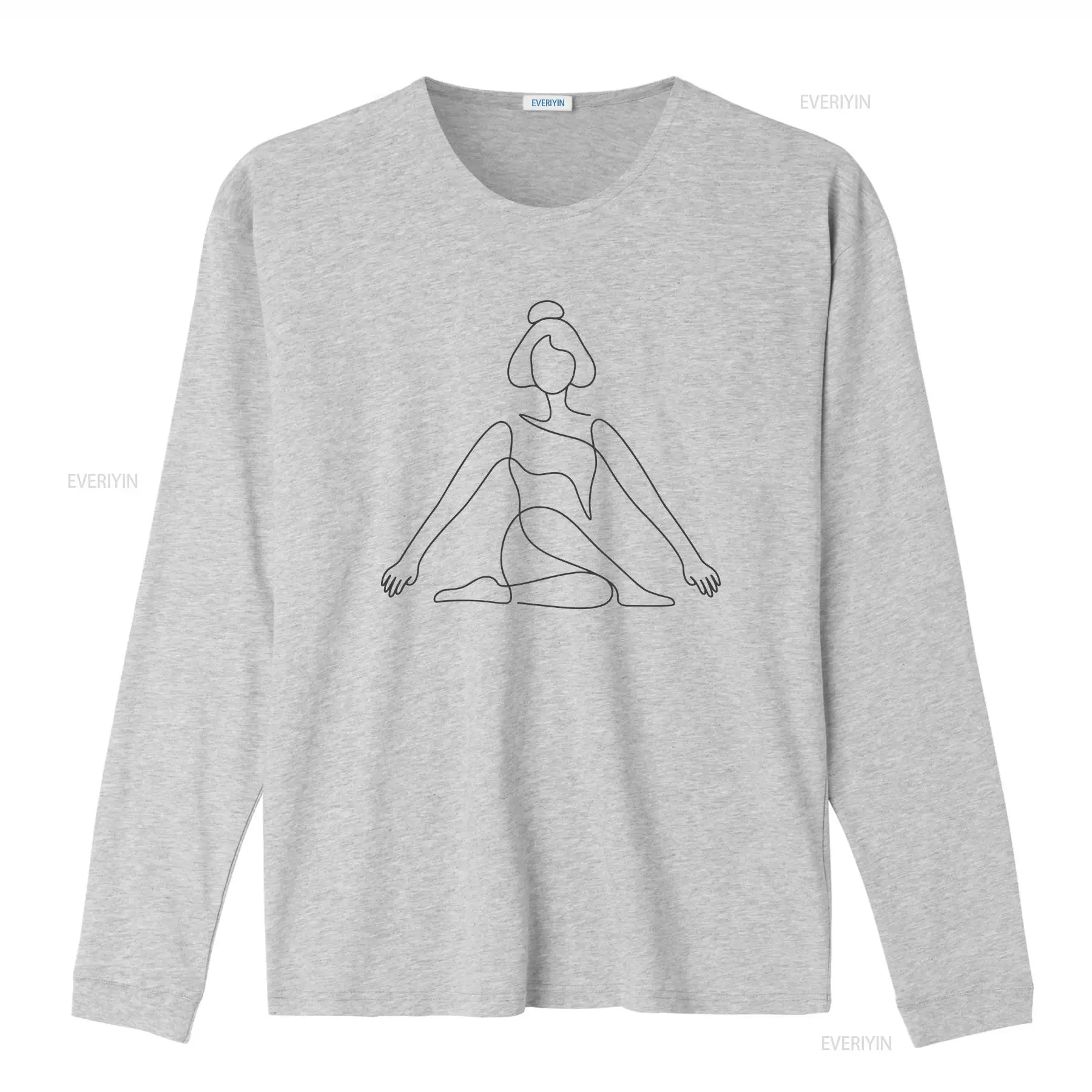 One Line Yoga Pose T-shirt min - Zen Yoga Fitness recensie en prijs