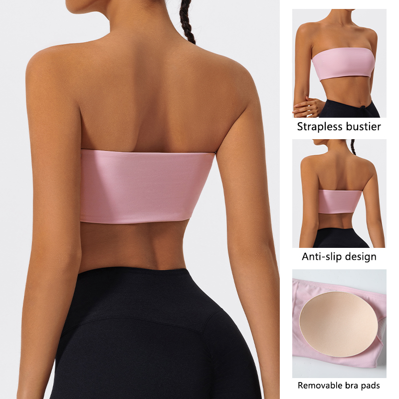 Strapless sportbeha Gym Crop T - Yoga Fitness Youtube recensie en prijs