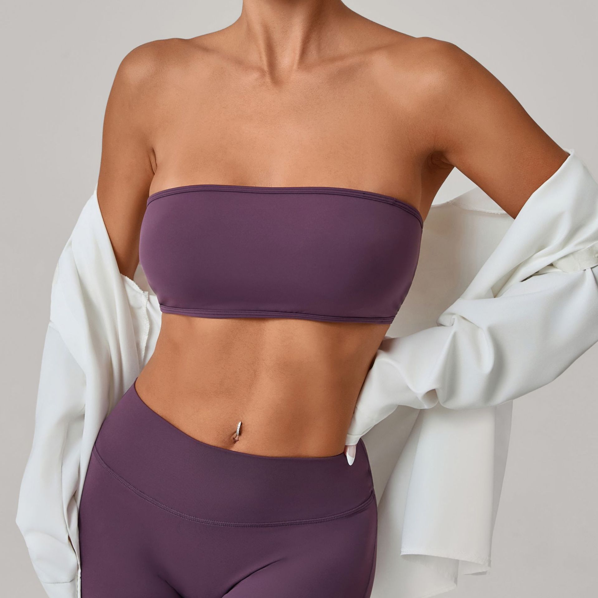 Vrouwen strapless sportbeha gy - Yoga Fitness Youtube recensie en prijs
